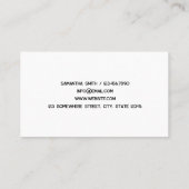 EyeLash Tech Custom QR Visitekaartje (Achterkant)