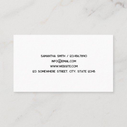 EyeLash Tech Custom QR Visitekaartje (Achterkant)