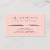 Eyelash technic Roze Abstract Visitekaartje (Achterkant)