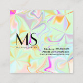  Eyelash Technicia Hologram Eyelashes Vierkante Visitekaartje (Achterkant)