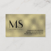 Eyelash-technicus Gold Visitekaartje (Achterkant)