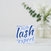 Eyelash-technicus Vierkante Visitekaartje (Staand voorkant)