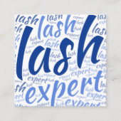Eyelash-technicus Vierkante Visitekaartje (Voorkant)