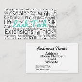 Eyelash-technicus Visitekaartje (Voorkant / Achterkant)