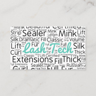 Eyelash-technicus Visitekaartje