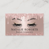 Eyelash-uitbreidingen Moderne Roos Gold Drivers Sa Visitekaartje (Voorkant)