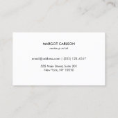 Eyelash-uitbreidingen van de soort en de goudkoraa visitekaartje (Achterkant)