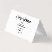 Eyelash-verlengblad Visitekaartje (Achterkant)