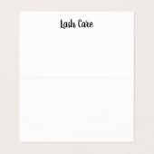 Eyelash-verlengblad Visitekaartje (Binnenkant ongevouwen)