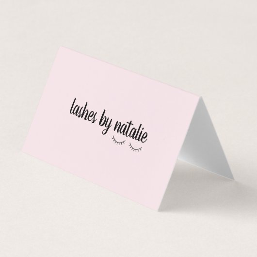 Eyelash-verlengblad Visitekaartje (Voorkant)