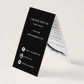 Eyelash-verlengingen Lash & Lips After Care Referr Visitekaartje (Achterkant)