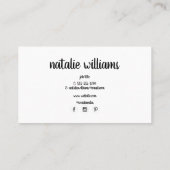 Eyelash-visitekaartje Visitekaartje (Achterkant)