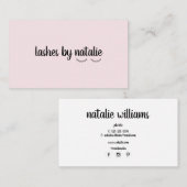 Eyelash-visitekaartje Visitekaartje (Voorkant / Achterkant)