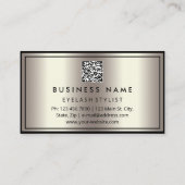 Eyelashashes van de Logo QR van de douane Visitekaartje (Achterkant)