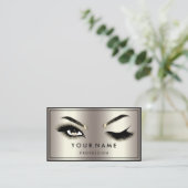 Eyelashashes van de Logo QR van de douane Visitekaartje (Staand voorkant)