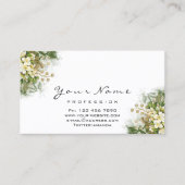 Eyelashes Aftercare Instructions Floral Mint Green Visitekaartje (Voorkant)