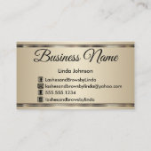 Eyelashes & Brows - Glitter van Bourgogne Visitekaartje (Achterkant)