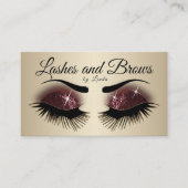 Eyelashes & Brows - Glitter van Bourgogne Visitekaartje (Voorkant)