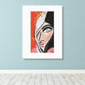 Eyelashes Canvas Afdruk (Insitu (Houten vloer))