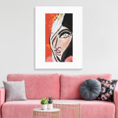 Eyelashes Canvas Afdruk (Insitu (Woonkamer))