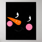 Eyelashes Christmas Outfit Snowman Face Costume Gi Poster (Voorkant)