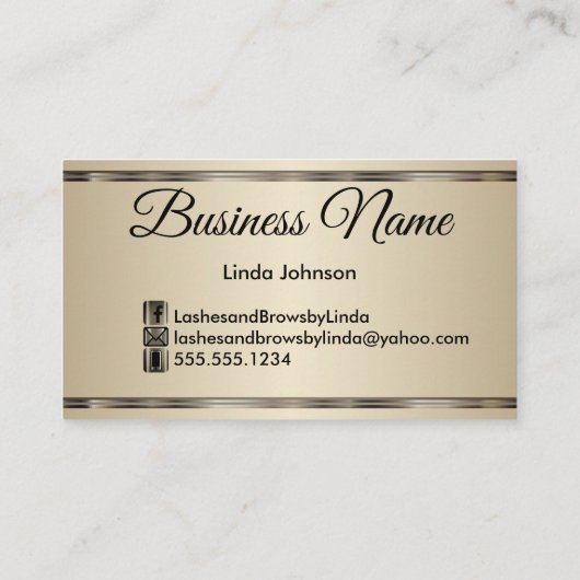 Eyelashes en Brows - Bourgogne Glitter Visitekaartje (Achterkant)