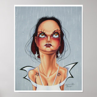 Eyelashes en oorbellen poster