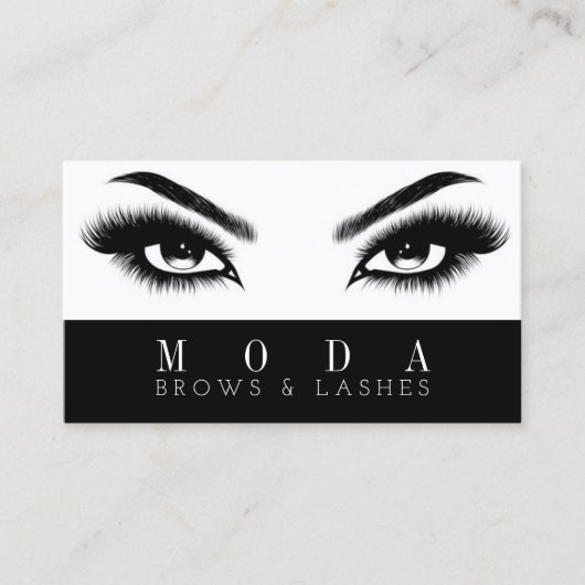 Eyelashes, Eyebrows, Microblading Visitekaartje (Voorkant)