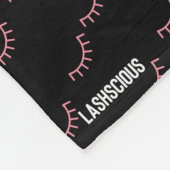 Eyelashes Fleece Blanket Deken (Hoek)