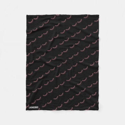 Eyelashes Fleece Blanket Deken (Voorkant)