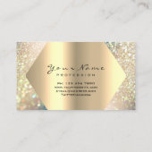Eyelashes Glitter Makeup Artist Champaigne Gold Visitekaartje (Achterkant)