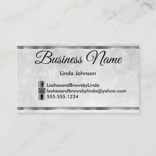 Eyelashes - Glitter van de Smokey Visitekaartje (Achterkant)