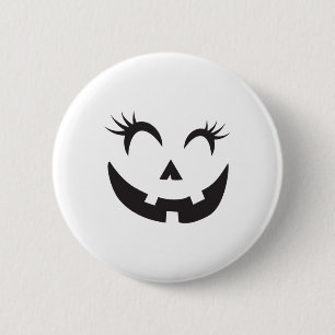 Eyelashes - Halloween Outfit Pumpkin Face Costume Ronde Button 5,7 Cm