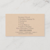 Eyelashes Hand Drawn Eye Salon Visitekaartje (Achterkant)