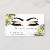 Eyelashes Instructies voor Aftercare Floral Mint W Visitekaartje (Voorkant)