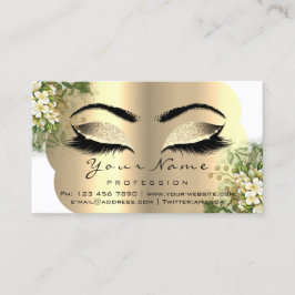 Eyelashes Instructies voor Aftercare Floral Mint W Visitekaartje