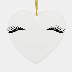 Eyelashes Keramisch Ornament