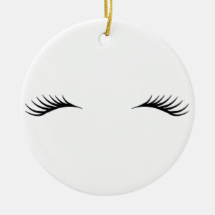 Eyelashes Keramisch Ornament