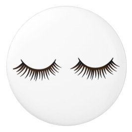 Eyelashes Keramische Knop