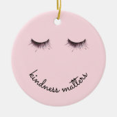 Eyelashes Kindness Keramisch Ornament (Voorkant)