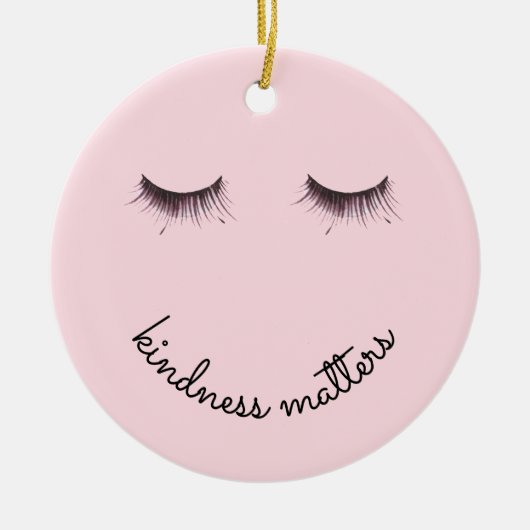 Eyelashes Kindness Keramisch Ornament (Voorkant)
