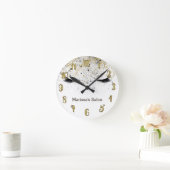 Eyelashes Lashes Gold & Black Glam op maat Ronde Klok (Huis)