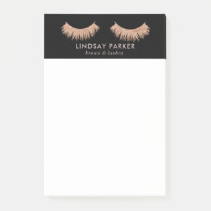 Eyelashes Makeup Artiest Stylish Black Post-it-Not Post-it® Notes