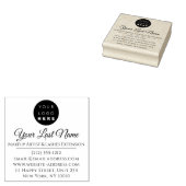 Eyelashes Makeup Artist Custom Logo Name Rubberstempel (Gestempeld)