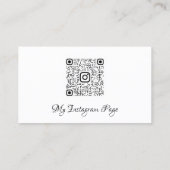Eyelashes Makeup Microblade Logo QrCode Brown Visitekaartje (Achterkant)