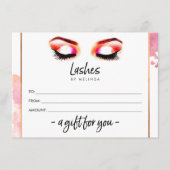 Eyelashes met creatieve Waterverf-cadeaubon (Voorkant)