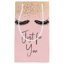 Eyelashes met Gold Glitter