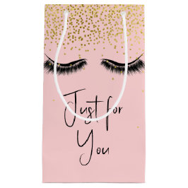 Eyelashes met Gold Glitter Klein Cadeauzakje