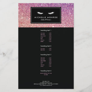 Eyelashes met Paarse/roze brochure