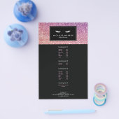 Eyelashes met Paarse/roze brochure (Enkel)